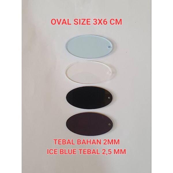 MURAH GANTUNGAN KUNCI OVAL 3 X 6 CM