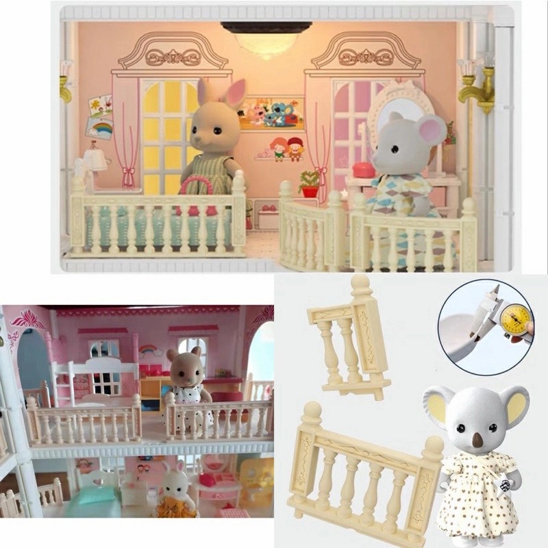 mainan rumah boneka sylvanian families alike - koala luxury villa paradise