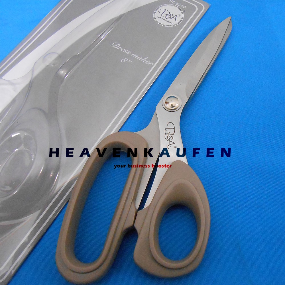 Gunting 8 inch Dress Maker Merk B&amp;A Untuk Gunting Kain Jahit Konveksi Stainless Steel