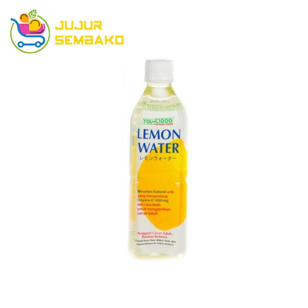 You C1000 Lemon Water 500 Ml Uc 1000 Shopee Indonesia