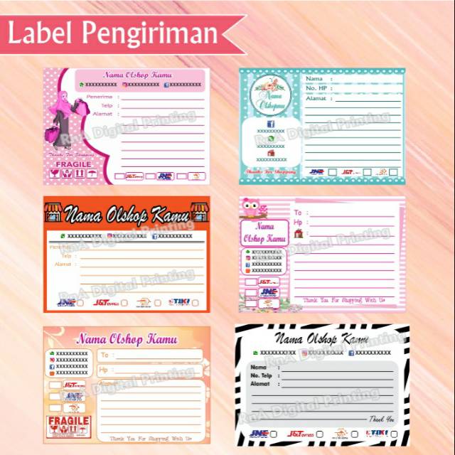 

Stiker Pengiriman Olshop