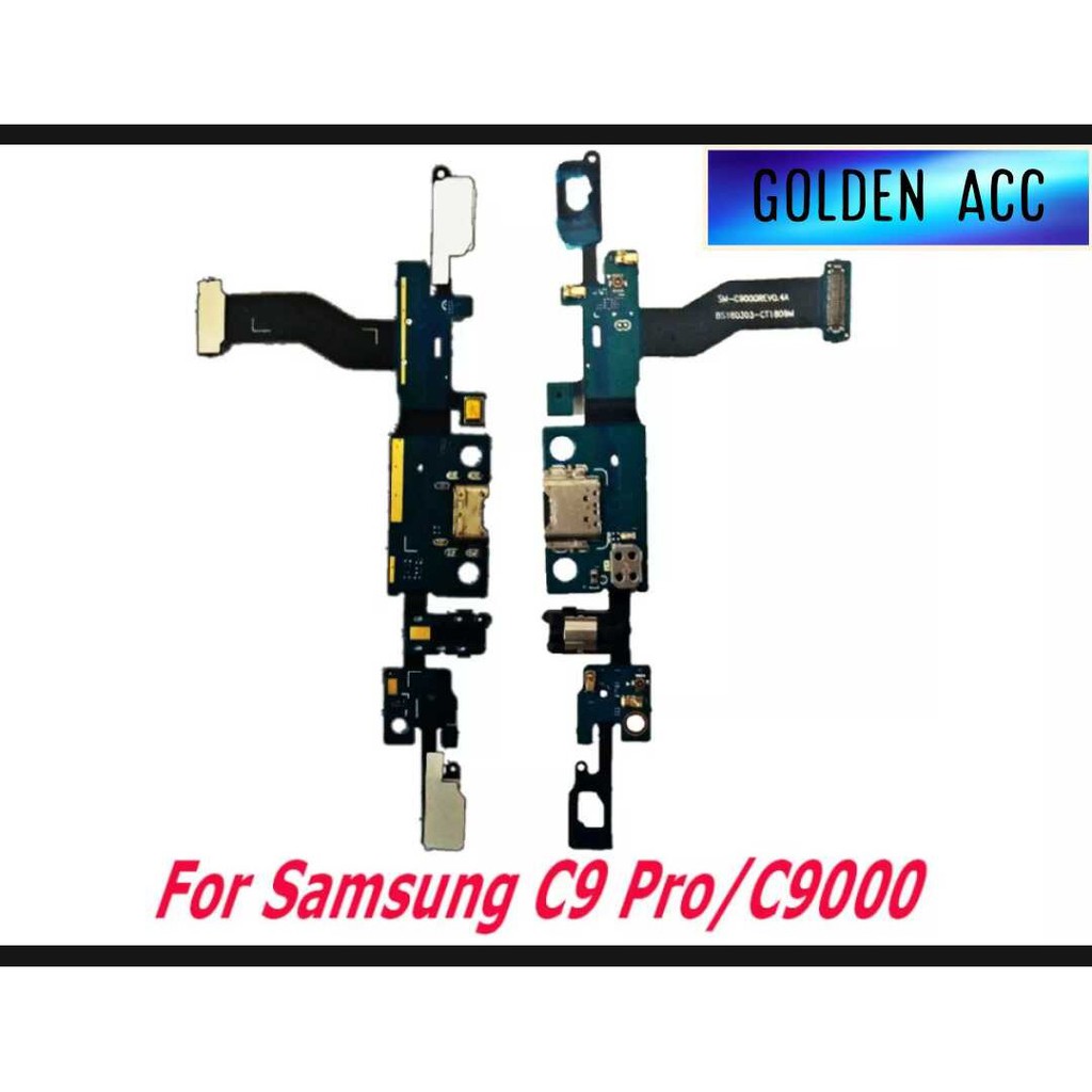 FLEXIBLE CHARGER SAMSUNG C9 PRO C9000 KONEKTOR PAPAN CAS MIC UI BOAR FLEXI / BISA BAYAR DITEMPAT COD