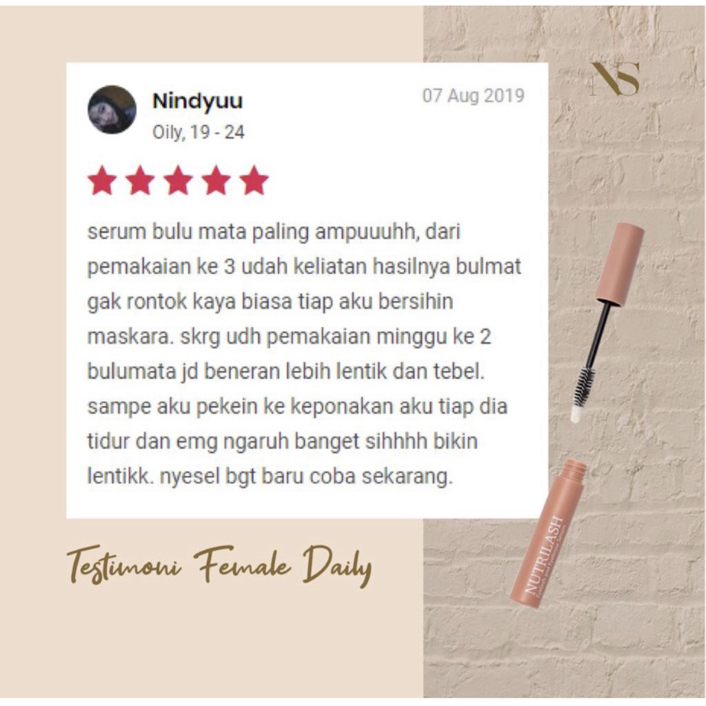 NUTRISHE - Nutrilash Eyelash &amp; Eyebrow Serum 15ml - serum bulu mata dan alis by nutrishe