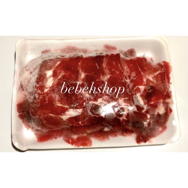 

beef slice import 250gr 500gr 1kg daging sapi shabu steamboat sukiyaki less fat