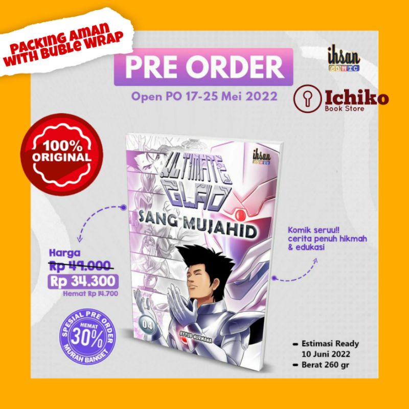 Komik ULTIMATE GLAD Sang Mujahid/ Ihsan Comic ORIGINAL