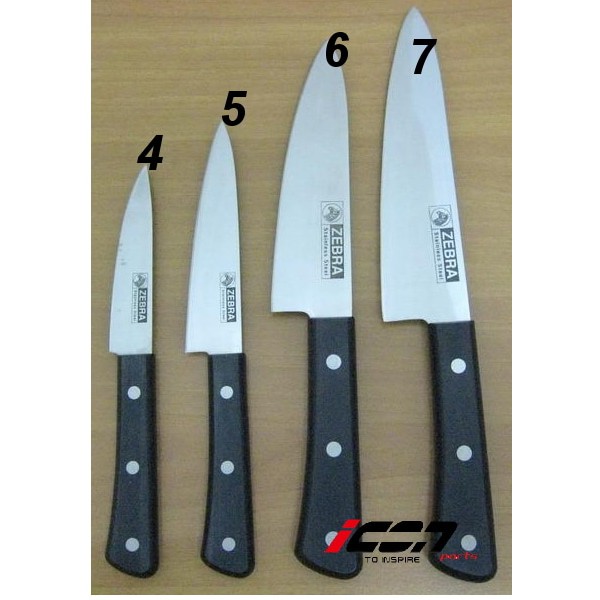 Zebra Pisau Stainless (steel utility) 6" Chef Knife 100222