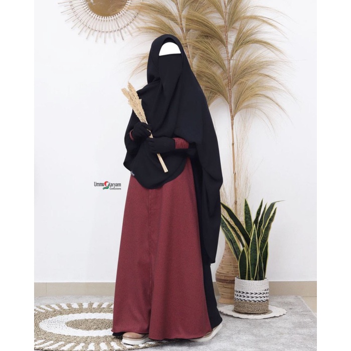 Set-Family-Muslim-Busana- Gamis Set Sakinah Family By Ummu Maryam Collection / Gamis Dewasa - Maroon