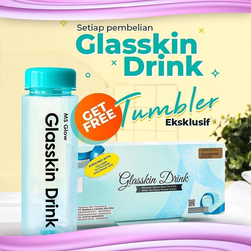 GLASSKIN DRINK MS GLOW FREE TUMBLER