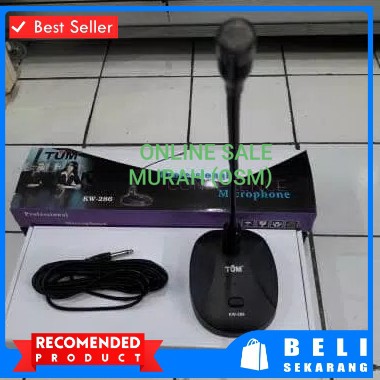 ORIGINAL tum mic meja condenser condesor mikrophone table podium microphone pro audio sound sistem vokal vocal mik profesional panggung dj studio acara pidato asli  TUM 286 PROFESIONAL CONFERENCE MICROPHONE  mic condenser / pakai baterai mic podium  Kelen