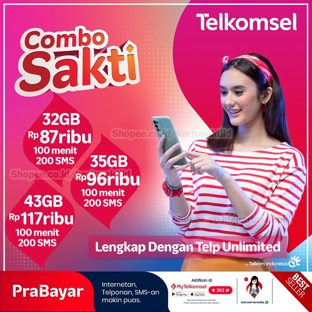 Kartu Combo Sakti Telkomsel Kartu Perdana Telkomsel Combo Sakti 32GB 35GB 43GB Perdana As Loop Simpati Kartu Sakti 40GB Kartu Sakti Max Combo Sakti Max