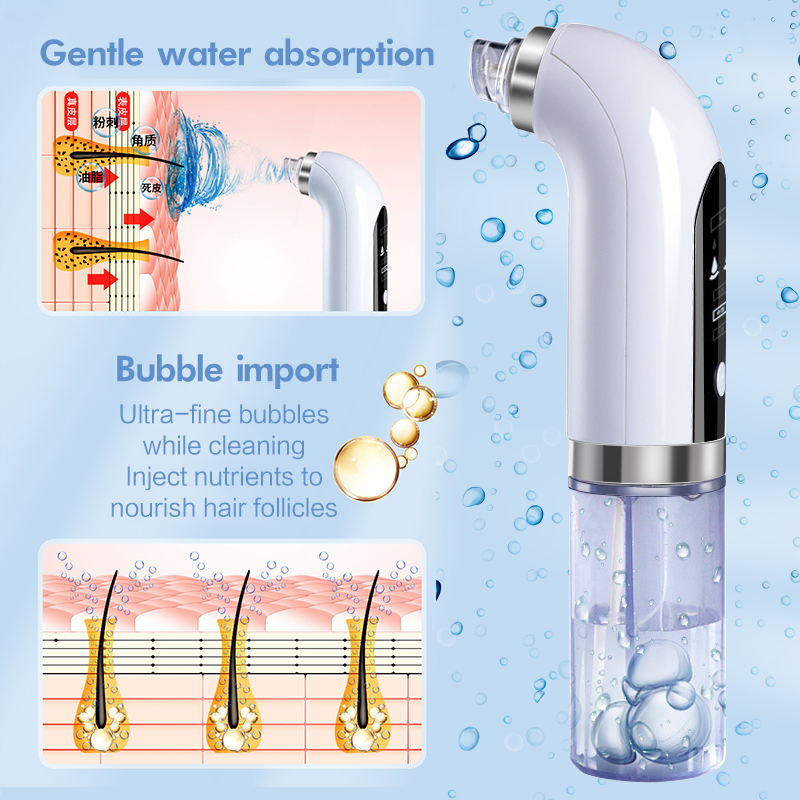 Microbubbles Pembersih Pori Pengisap Komedo Cleaner Listrik Sedot Kulit Bersih Beauty Tool COD