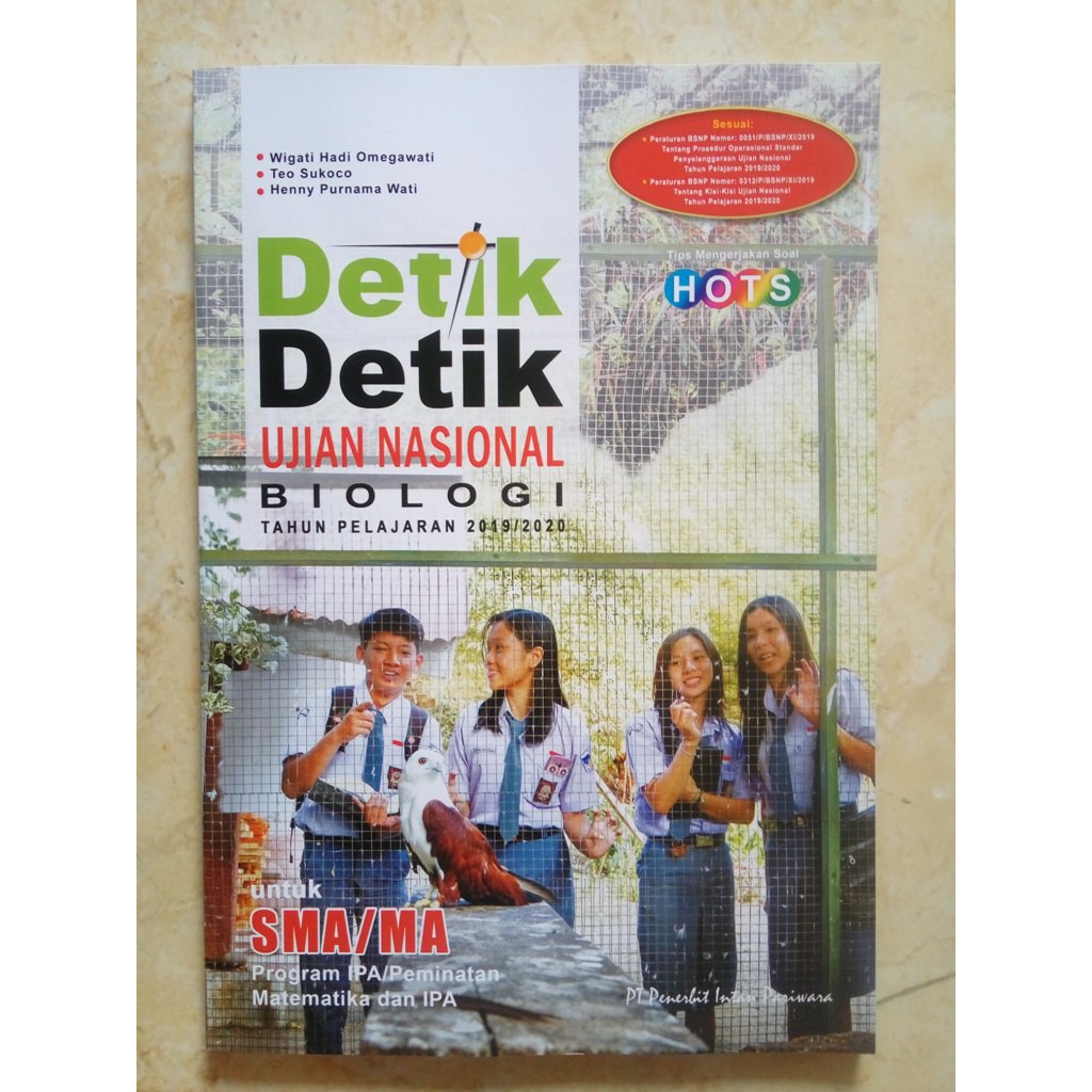 Buku Detik Detik Ujian Nasional Biologi Sma 2020 Intan Pariwara