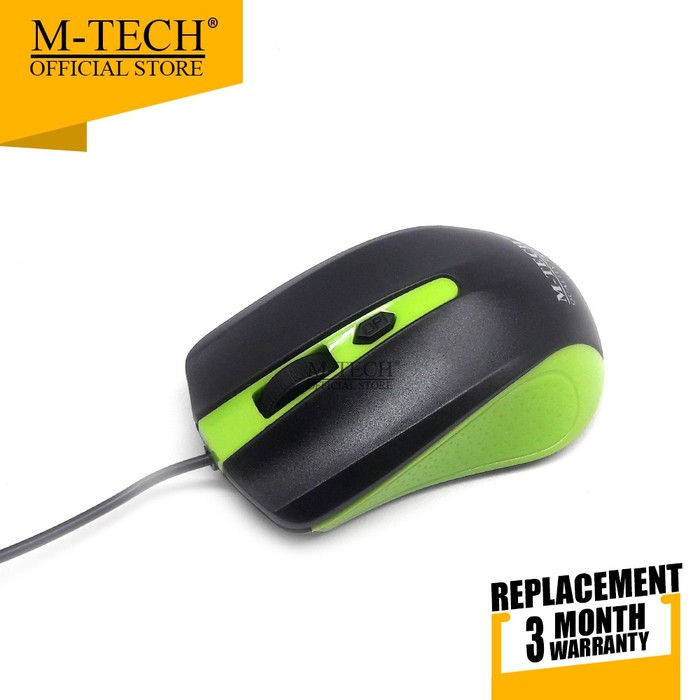 M-Tech Original Mouse Kabel USB MT-03 for Komputer PC Laptop Android