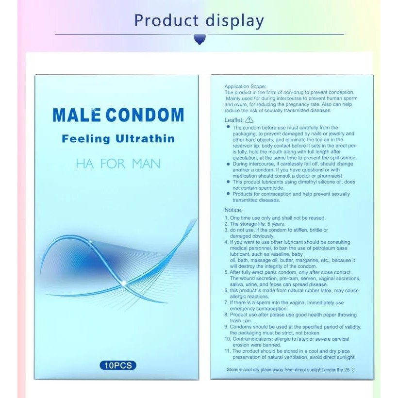 Kondom OLO For Man Feeling Ultrathin Condom Tipis 10pcs