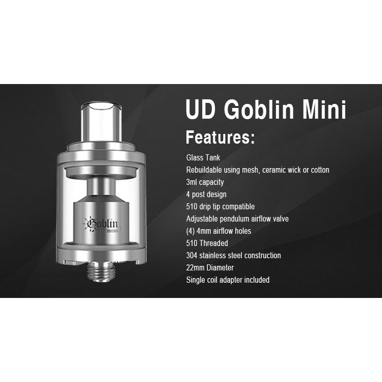 Authentic UD GOBLIN MINI 22 RTA | 22mm