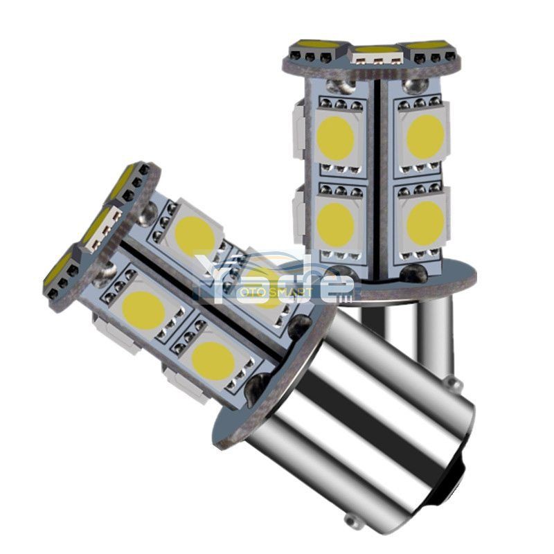 Lampu Led Mundur  1156 Kaki 1 Bayonet 13 &amp; 18 Titik Led Smd