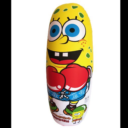 Sea Horse Balon Tinju Boneka Boxing Mainan Anak Edukatif Karakter Spongebob Ukuran Besar 91 cm SNI K