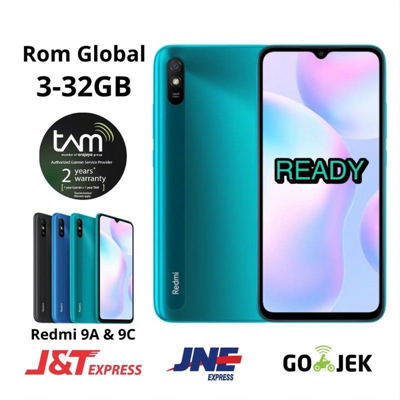 hp xiaomi redmi 9a ram 3 32gb  redmi 9a ram 2 32gb  baterai 5000mah garansi resmi