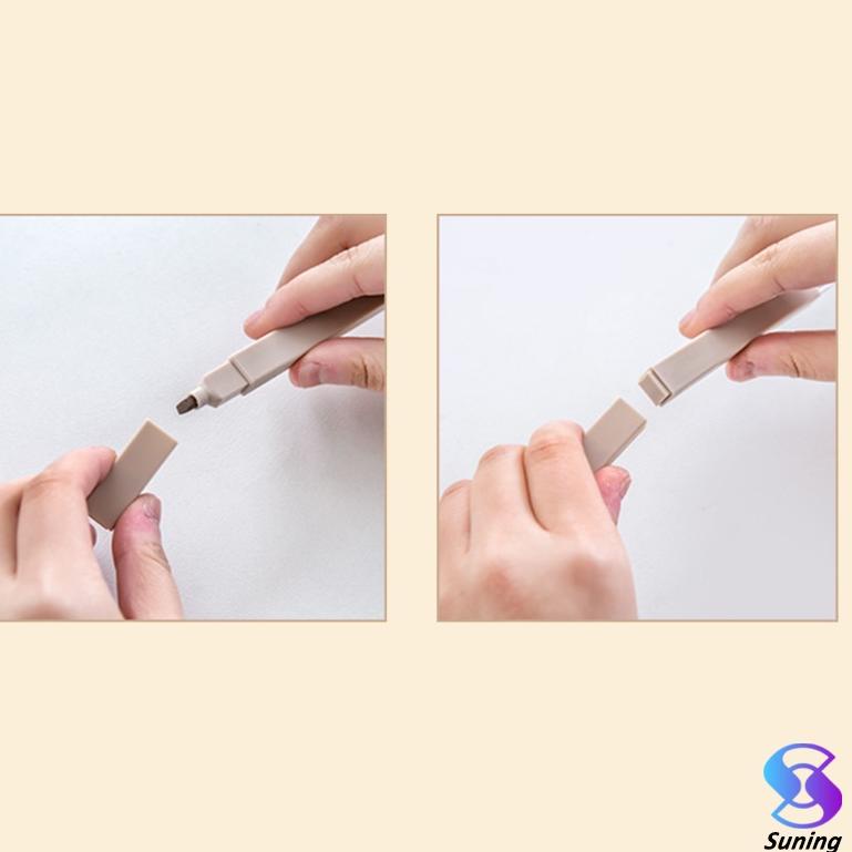 

[W-UBI ♫♪] Stabilo highlighter pastel marker Highlighter marker Morandi color & Macron pastel double tip 6 colors-proses cepat