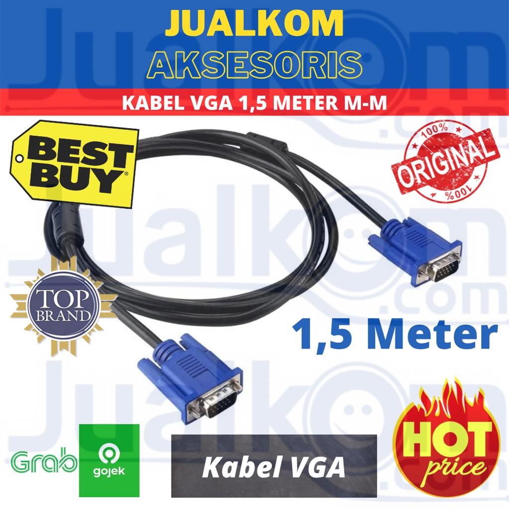 KABEL VGA 1.5 Meter M-M