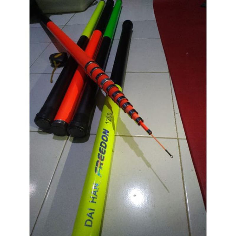 Joran Tegek Giant Flag Tongkat Bendera 12 Meter dan 10 Meter Diameter Besar Kaku Tegek Ikan Gabus Jo