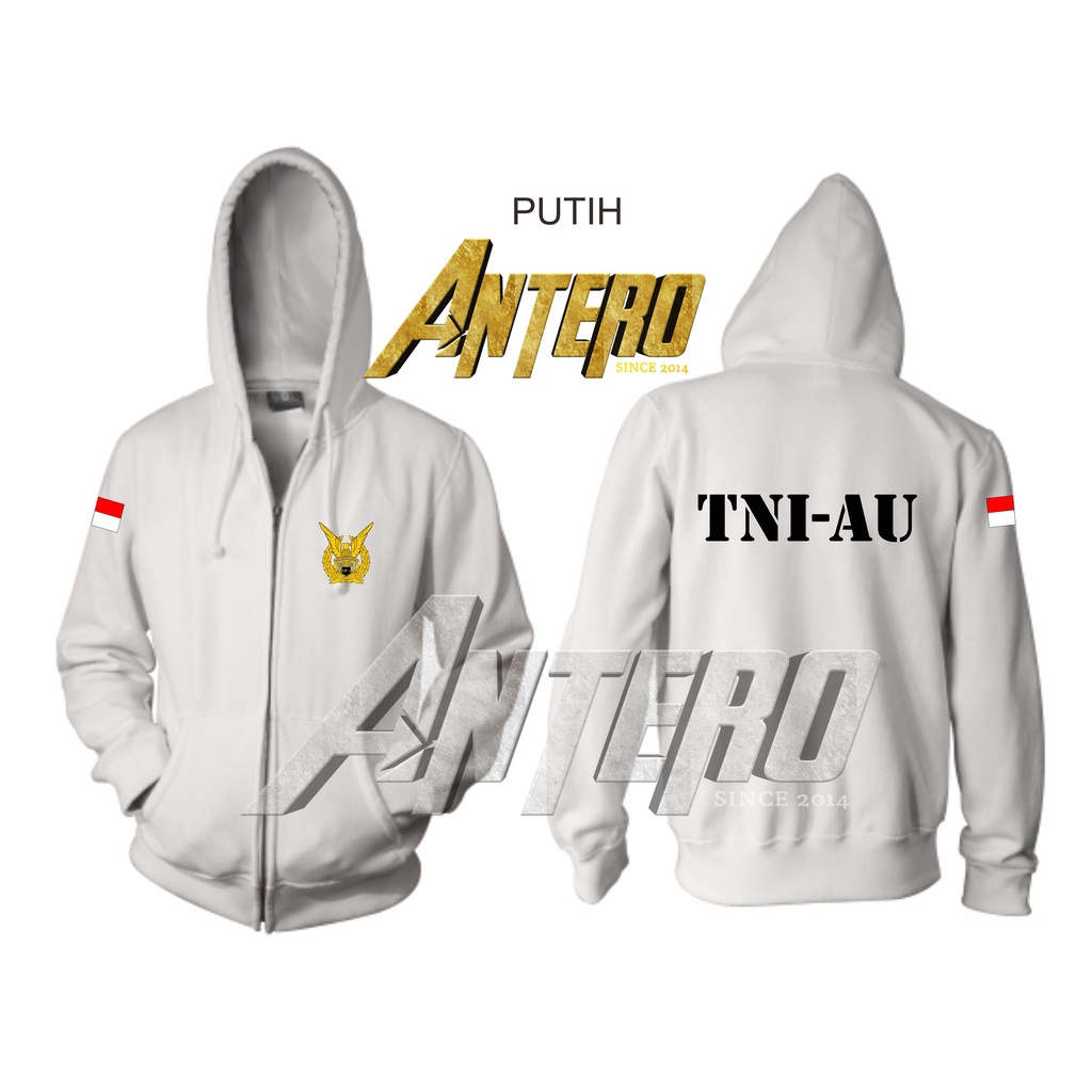 Jaket Resleting Zipper TNI AU (ANGKATAN UDARA)