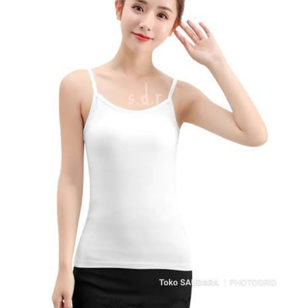 Tanktop spandek premium tali kecil