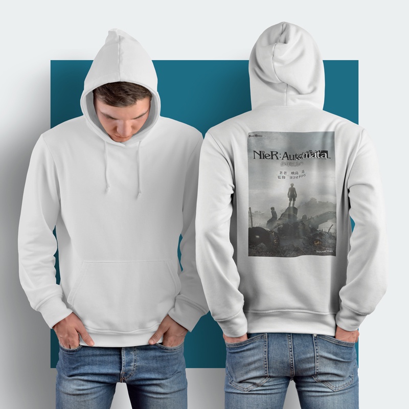 Hoodie Nier Automata New Hoodie Jumper Casual Pullover Hoodie Unisex [Bisa COD] New Hoodie