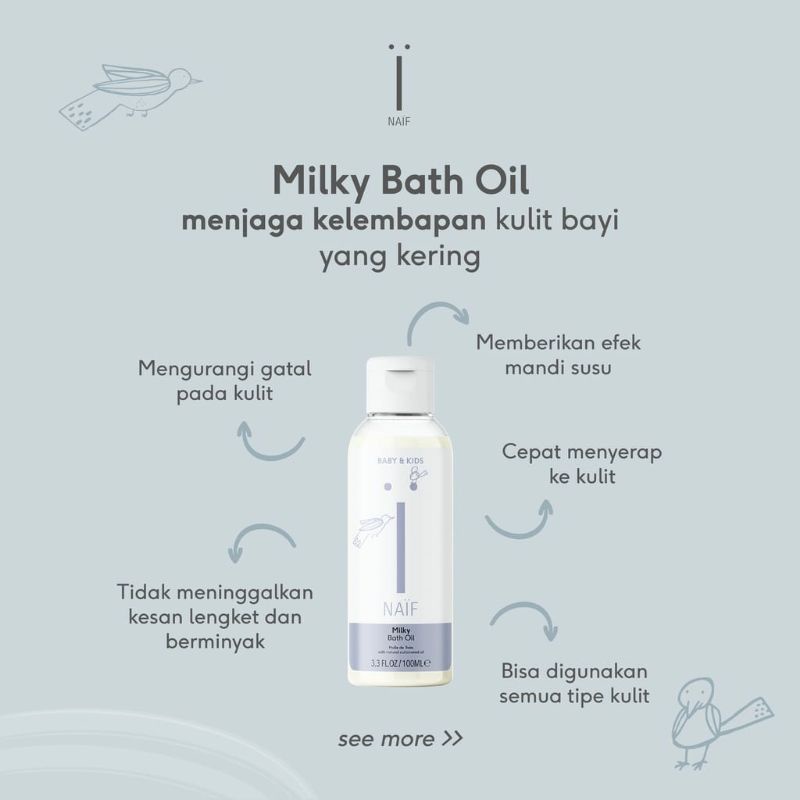 NAIF Milky Bath Oil