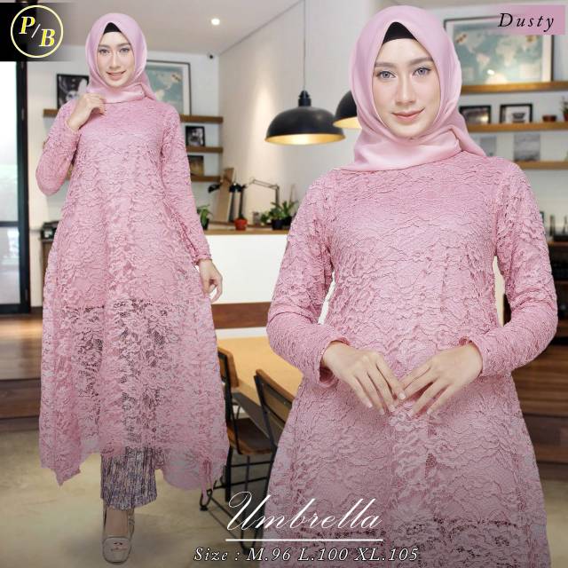 Kebaya Tunik Brokat Umbrella