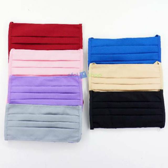 Download Masker kain polos tali kain | Shopee Indonesia