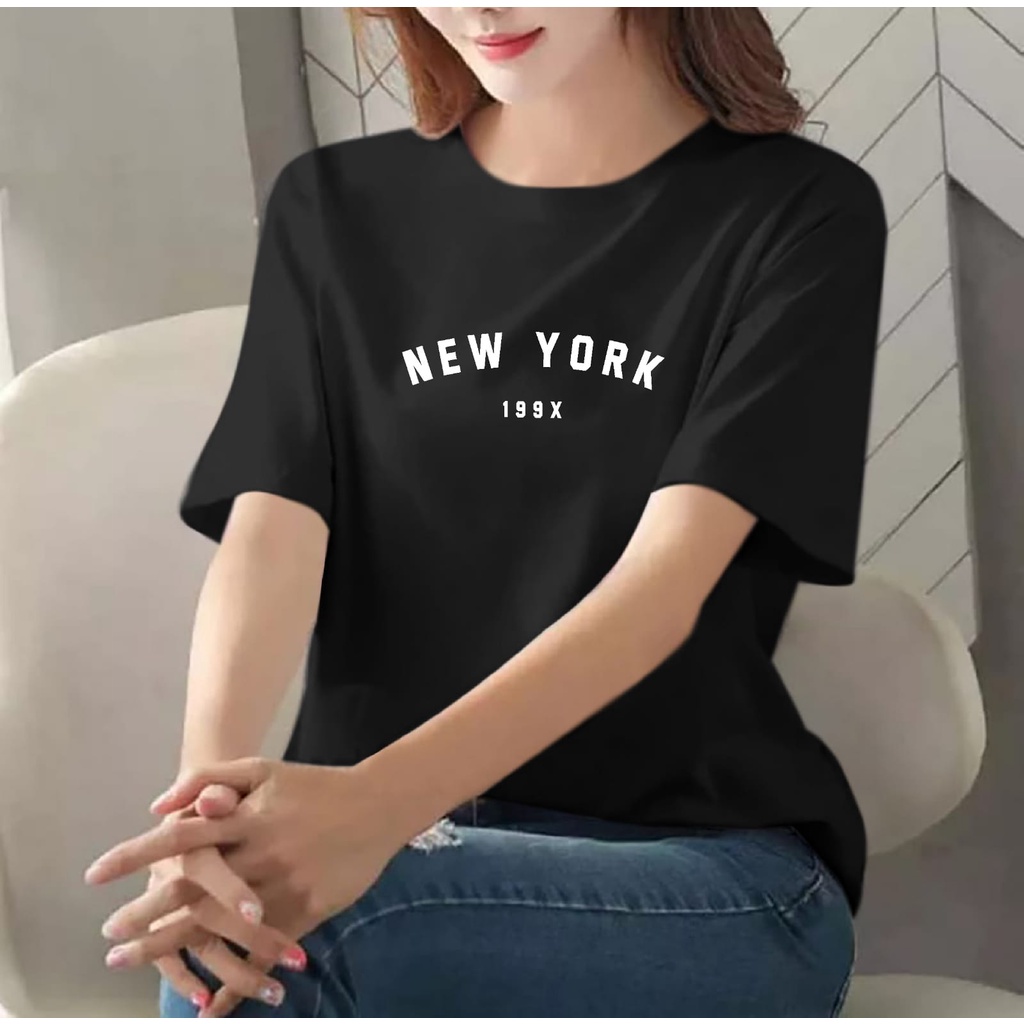 COLLECTION COOLS - BISA COD~BAJU NEW YORK LENGAN PENDEK GIRL TERBARU-KAOS DISTRO WANITA KEREN LENGAN PENDEK KEKINIAN-BAJU CEWEK TRENDY TERLARIS