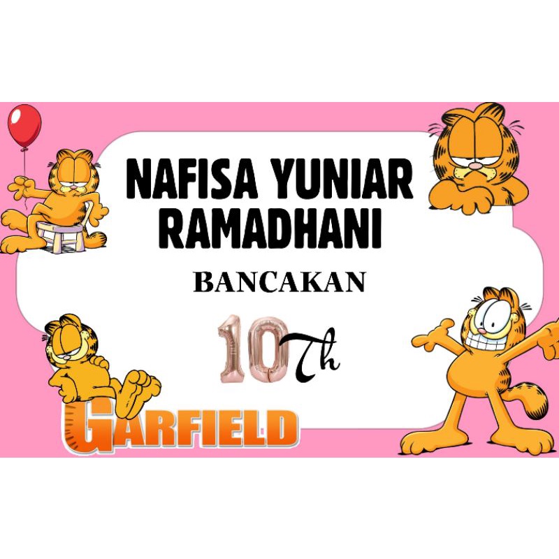 

STICKER NASI BENTO MOTIF GARFIELD
