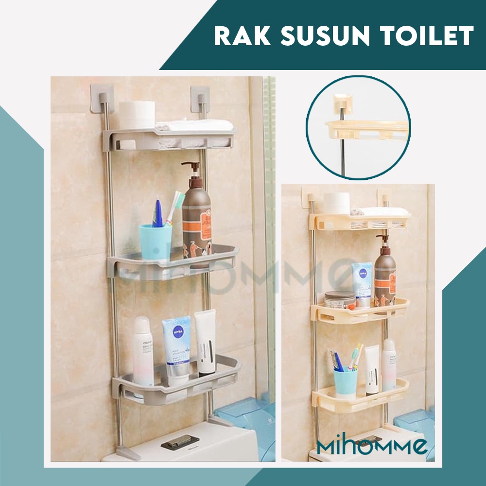 Rak Susun Kamar Mandi Sabun Gantung Serbaguna / Toilet Organizer