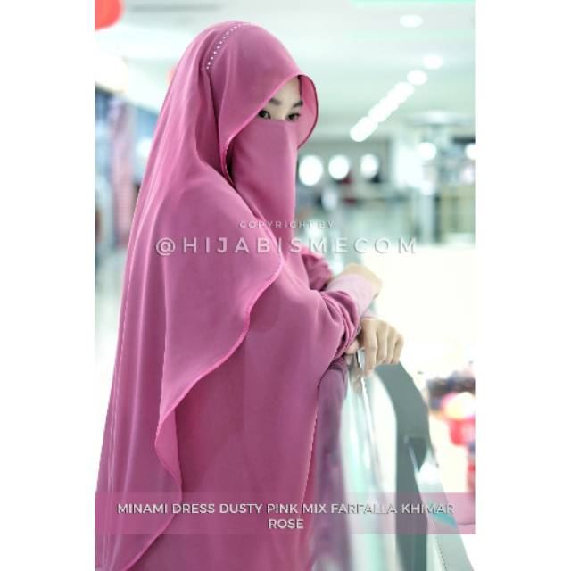 KHIMAR FARFALLA ROSE BY HIJABISME
