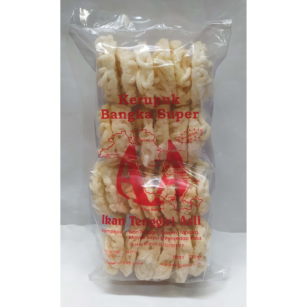 

KERUPUK BANGKA SUPER "AA" (DUA A) 200G