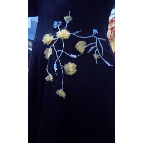 gamis hitam pesta, dream hitam perta ,