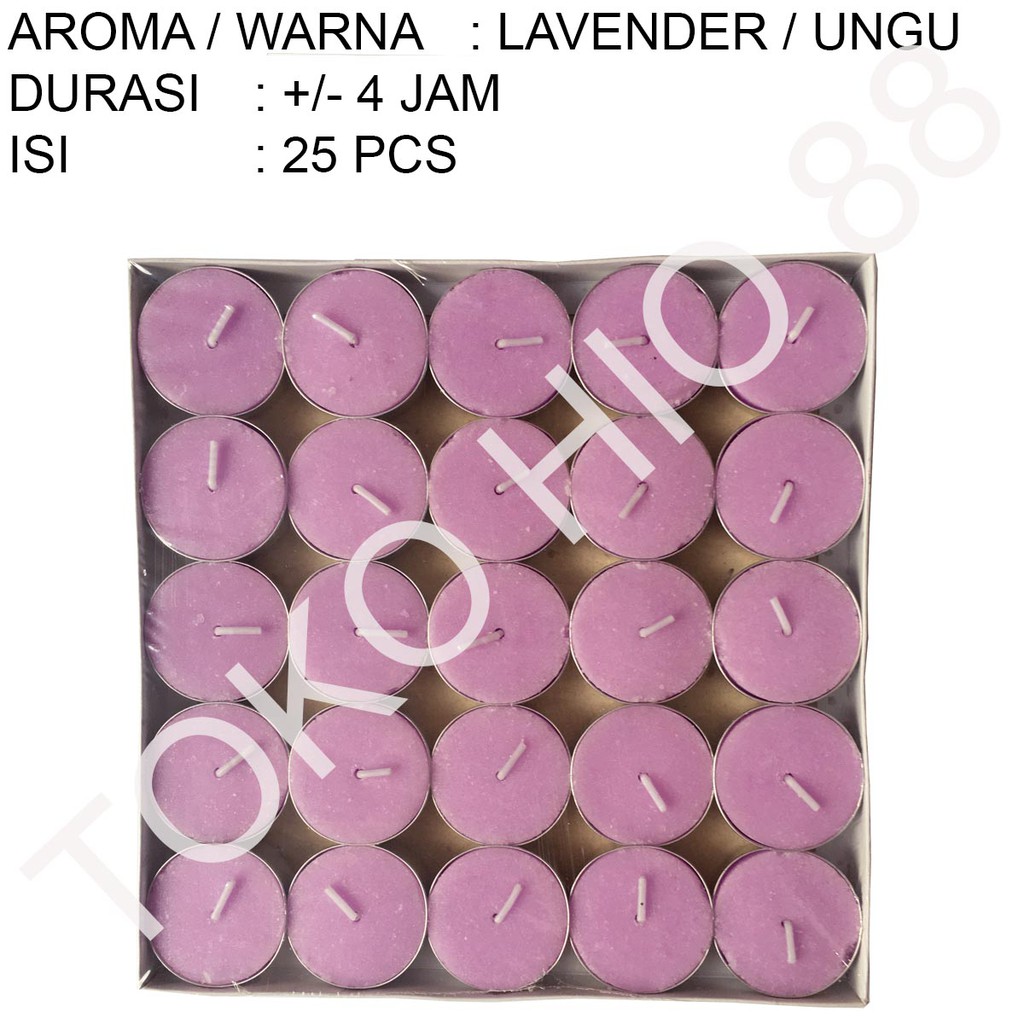 Lilin tablet Aroma Terapi Wangi Tealight Candle Aromaterapi 4 jam Harum Segar