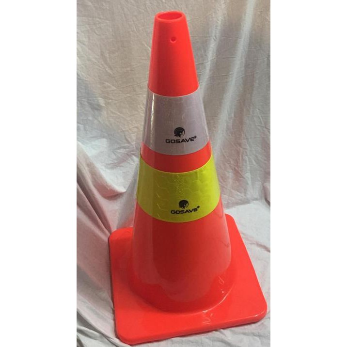 Traffic Cone PVC ELASTIS LENTUR Tinggi 75 dan 70 Cm