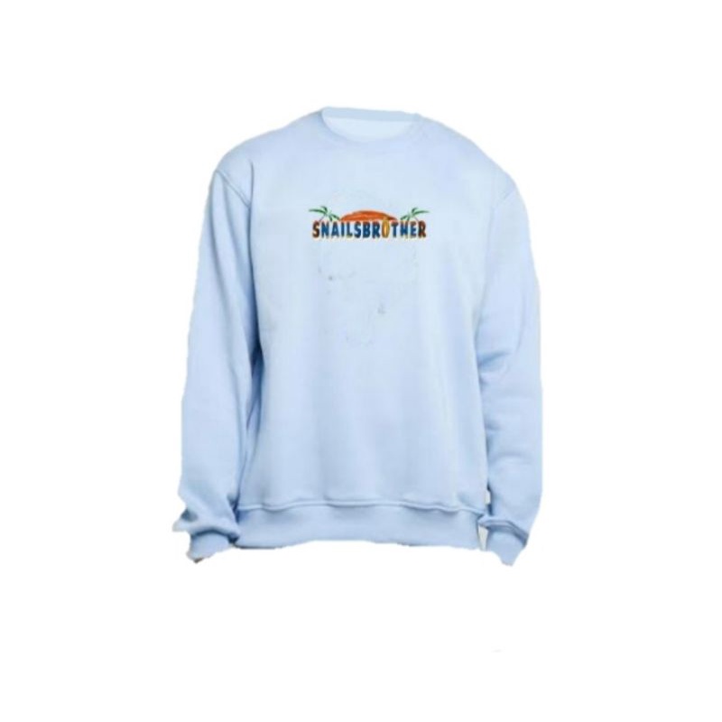 CREWNECK | SWEATSHIRT OVERSIZE | SUMMFONT BABY BLUE
