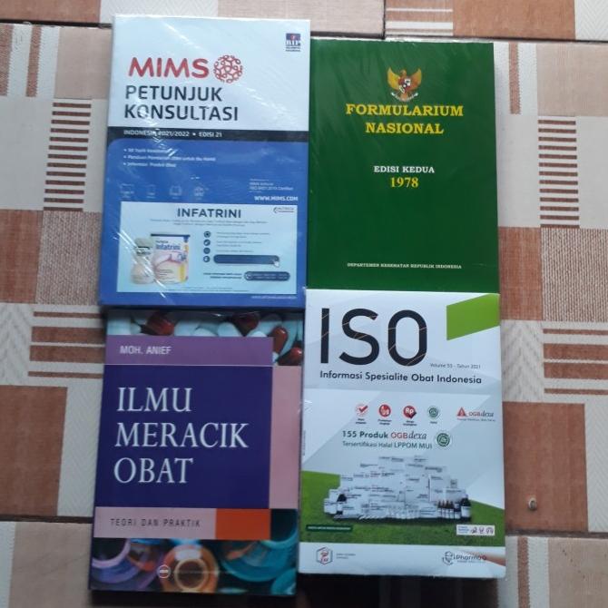 

Mims 2022 , fornas, ilmu meracik obat ,iso TERBARU 4 BUKU