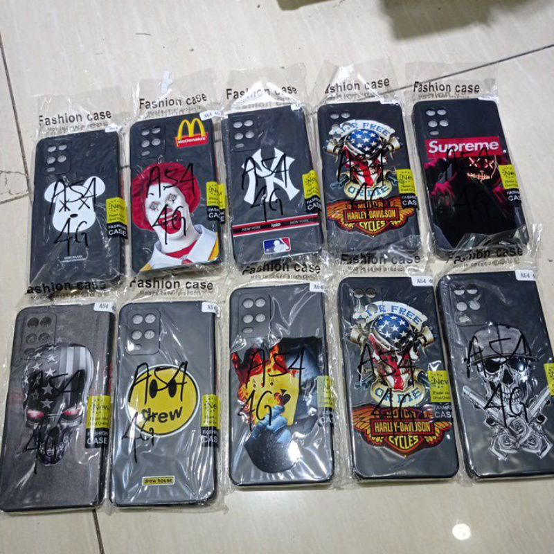 Softcase silikon case motif gambar oppo a54 4g