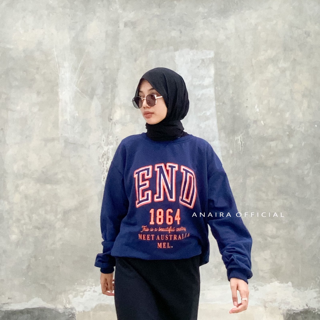 END SWEATER OVERSIZE PRIA WANITA SWITER CREWNECK