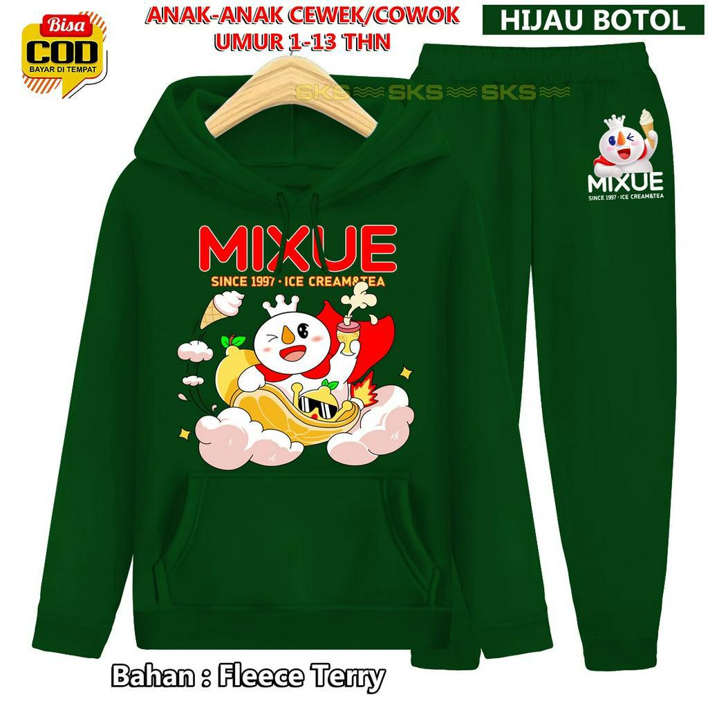 Setelan Baju Anak-anak Hoodie MIXUE VIRAL Unisex TM TOP MODEL 000133 BISA COD &amp; Gratis Ongkir Cowok Cewek terbaru dan termurah Kaos Tshirt