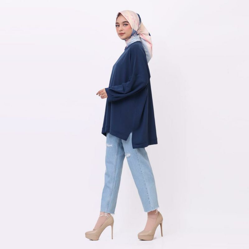 ATASAN BLOUSE BATWING JUMBO BIGSIZE OVERSIZE BABYTERRY SPANDEX - 1795-5