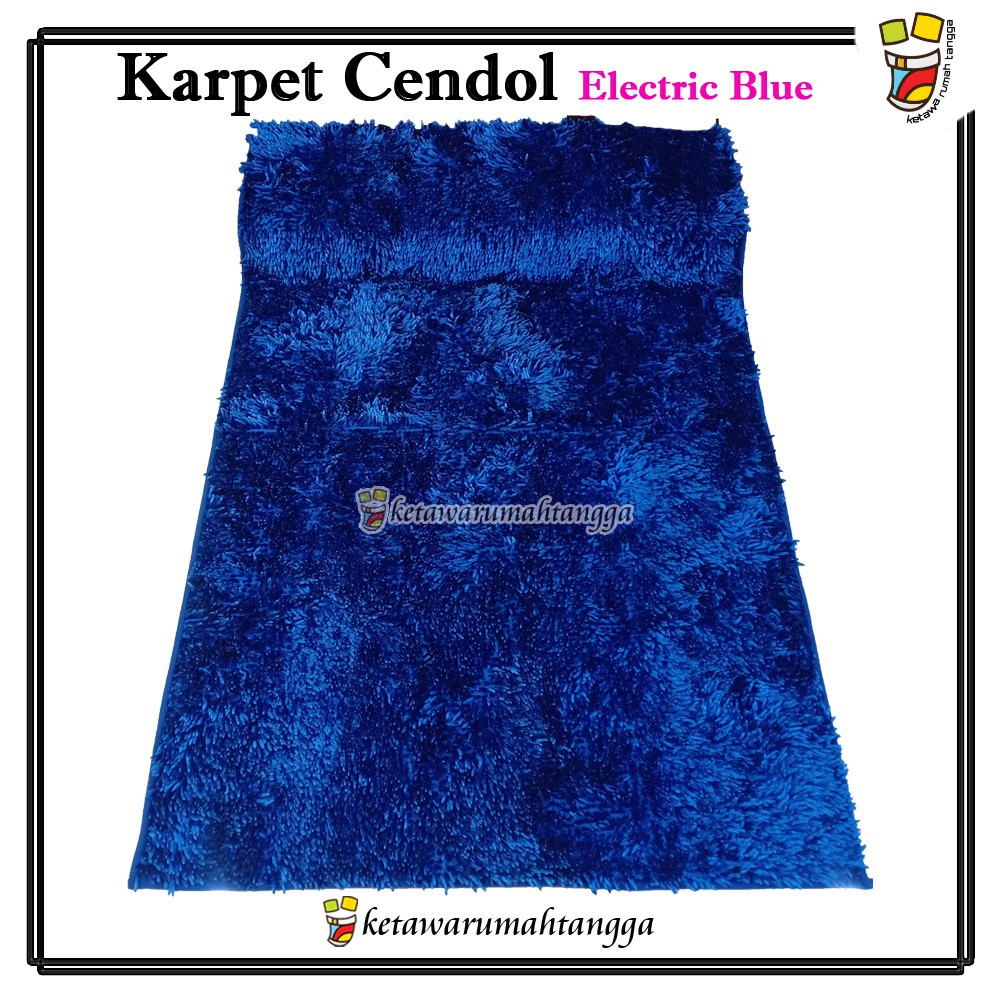 Karpet Cendol Ukuran 100 x 150 cm | Karpet Cendol Glossy Tebal | ketawarumahtangga