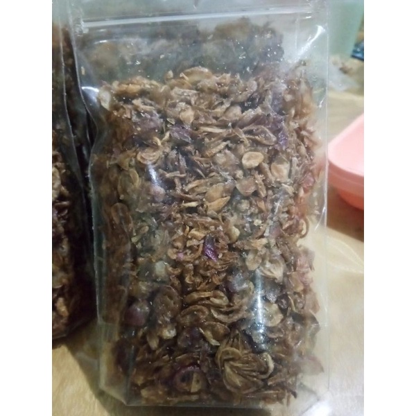 

Bawang Goreng Asli +- 100gr Tanpa Tepung Awet Gurih Enak