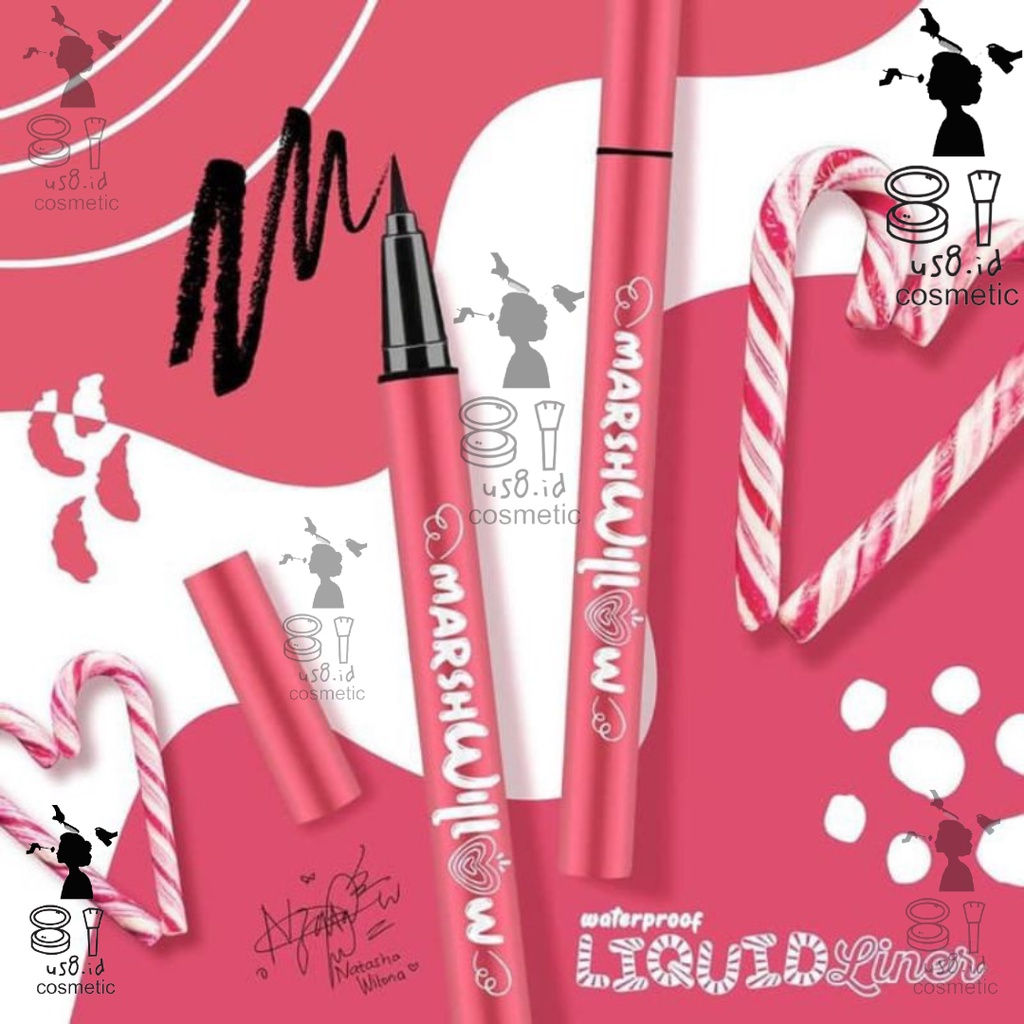 Marshwillow Liquid Liner Waterproof Black Forest Eyeliner by Natasha Wilona BPOM