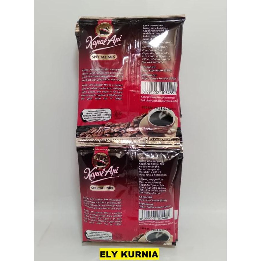 

Promo Akhir Tahun Kopi Kapal Api Special Mix Sachet 10 Pcs @ 25 Gr Kode 782