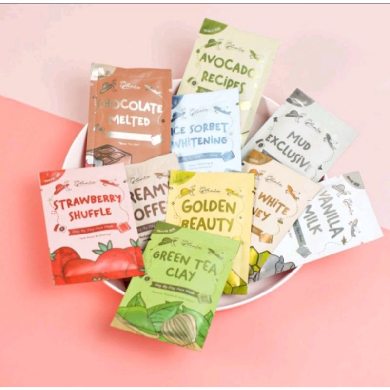 Masker Wajah Lea Gloria Ice Sorbet Whitening